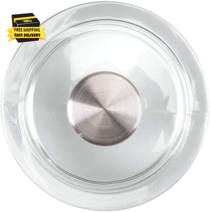 Forma Kitchen Sink Drain Stopper - Clear/Brushed ⭐️⭐️⭐️⭐️⭐️