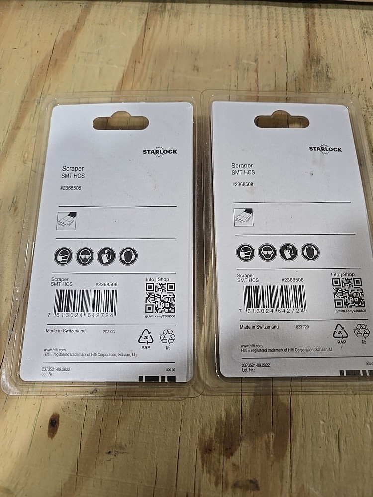 2 HILTI SCRAPER BLADES#2368508