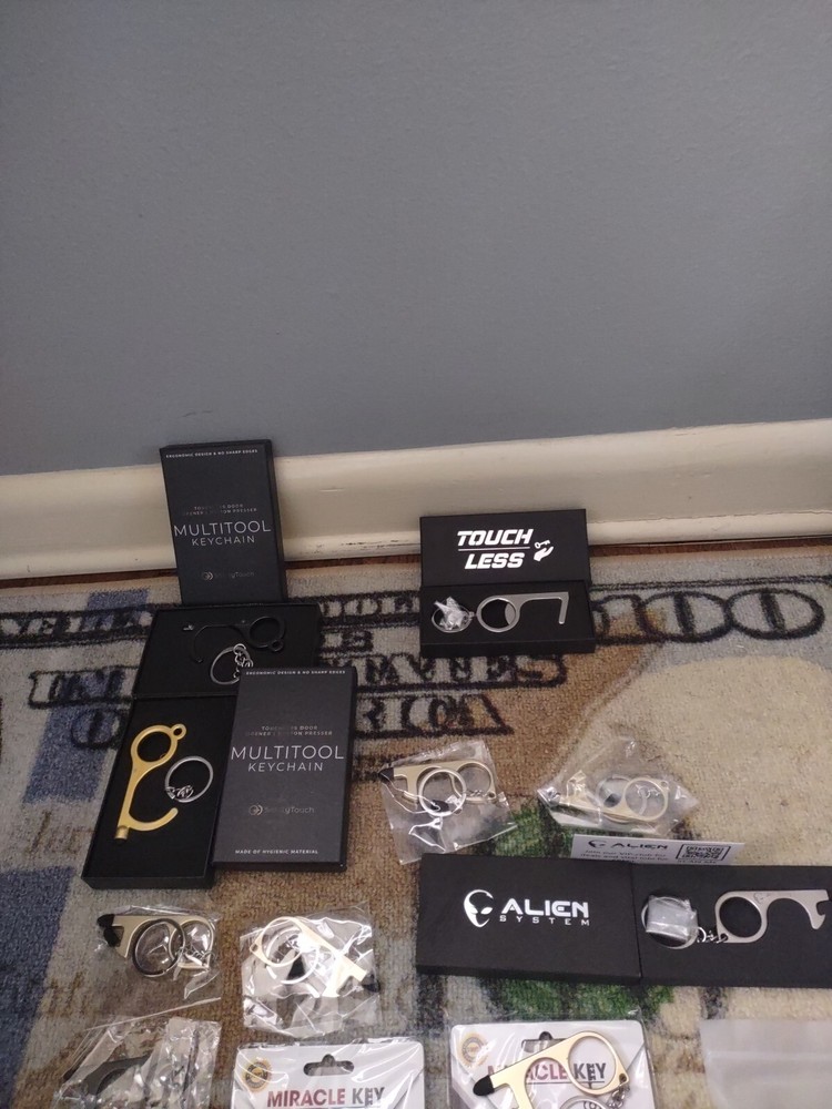 GermKey Brass Antimicrobial Tool Germ-Free