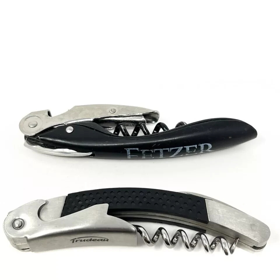 4 Pcs Aervana, Farberware, Trudeau, Fetzer Corkscrew Wine Bottle Opener
