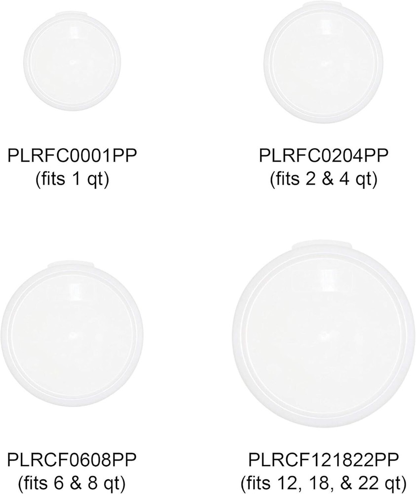 Thunder Group Cover for 2 quart, 4 quart round container, pp, comes in each