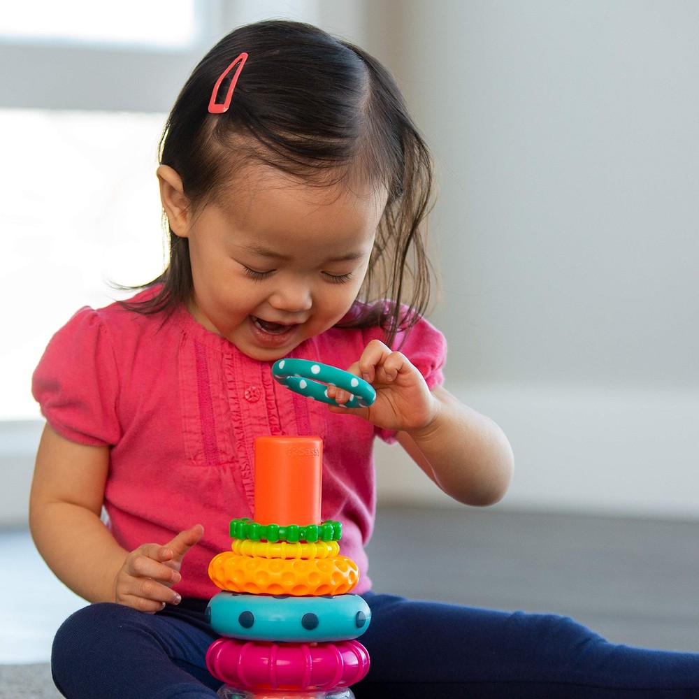 Sassy Stacks of Circles Stacking Ring STEM 6-24 Month (1 Count), Multi