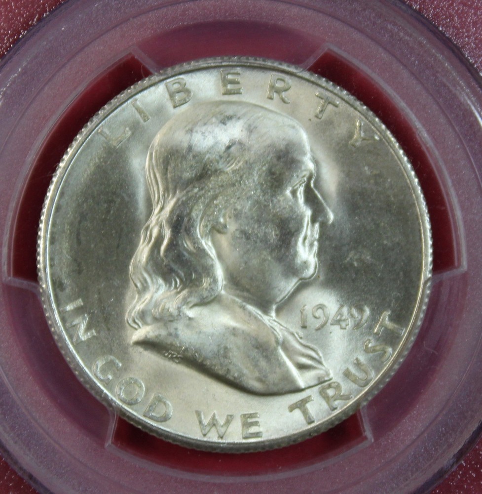 1949-S FRANKLIN HALF DOLLAR PCGS MS64