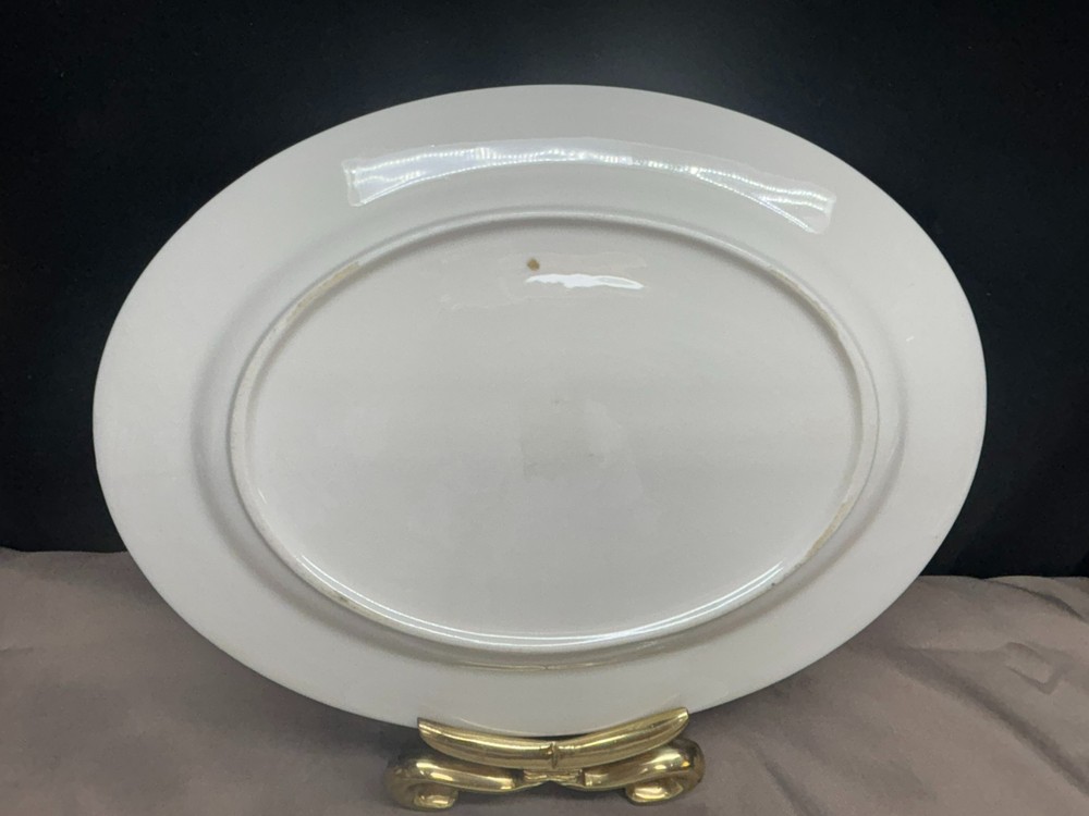 Castleton "CASTLETON MANOR" USA ~ 2 Piece Serving Set: Platter, Oval Bowl