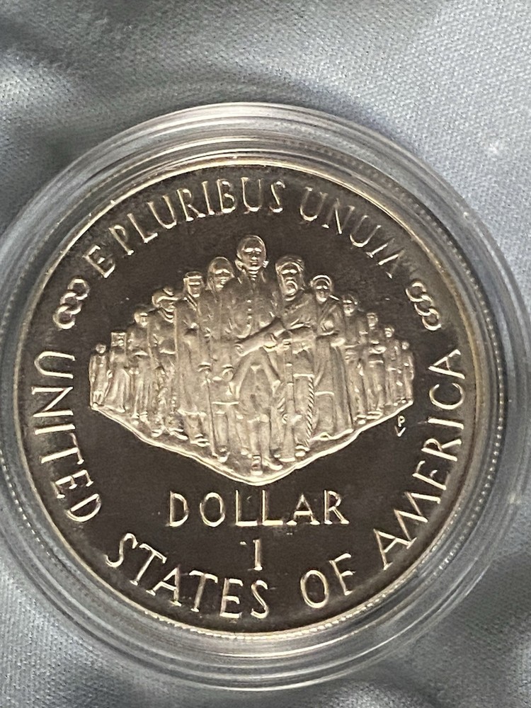 1987-S US Constitution Commemorative Silver Dollar $1 Coin w/COA