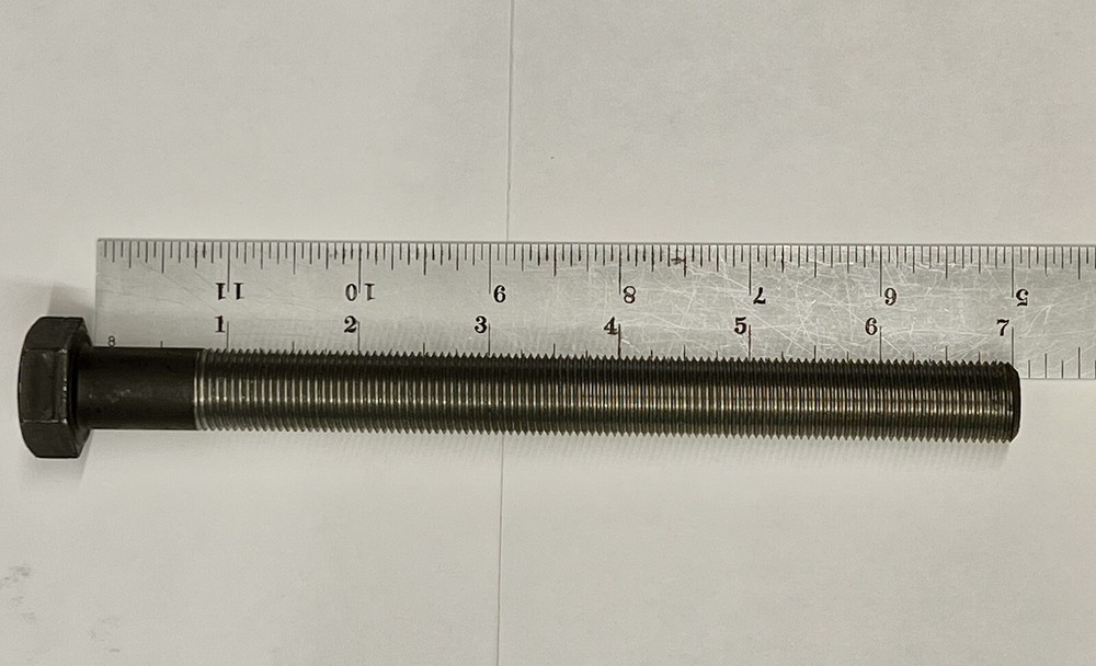 5/8-18 X 7 EXTRA threaded Hex Tap Bolt Full Thread 5/8"-18, 7" Fine grade 5