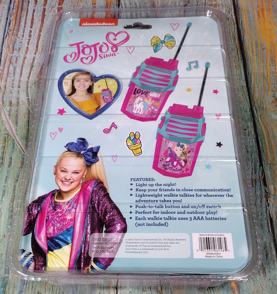 Nickelodeon Jojo Siwa Walkie Talkies - NEW