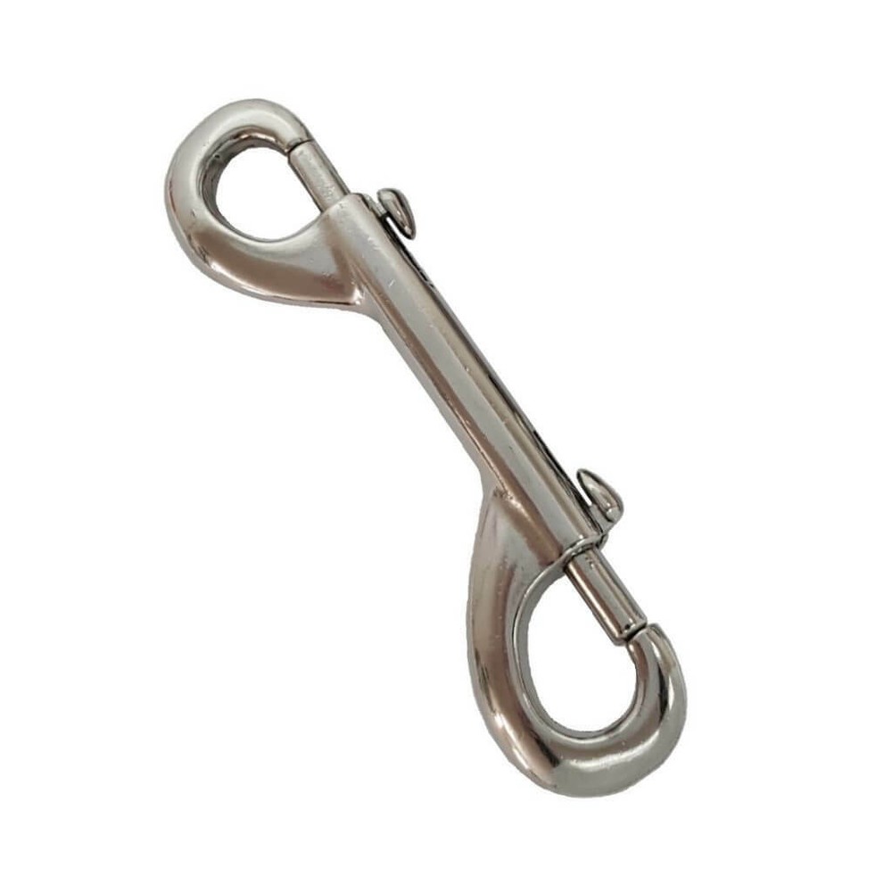 4 Pack 4 3/4" Double Ended Bolt Snaps Nickle Finish