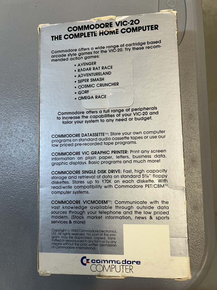 Commodore Vic-20 Cassette 6 pack Math Improvement Edition