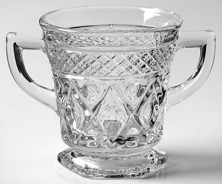 Imperial Glass-Ohio Cape Cod Clear  Open Sugar 236554