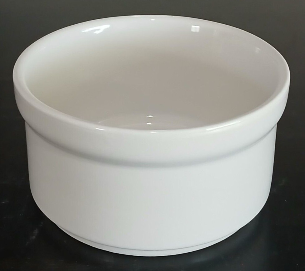 Mainstays Stackables Stoneware White Round Ramekin 4"