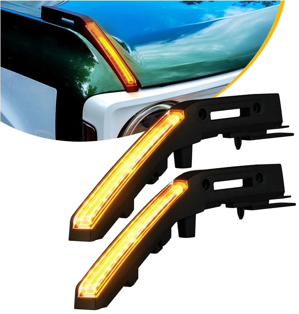 Sequential LED Hood Handle Trail Sight Lights Compatible with Ford Bronco 202...