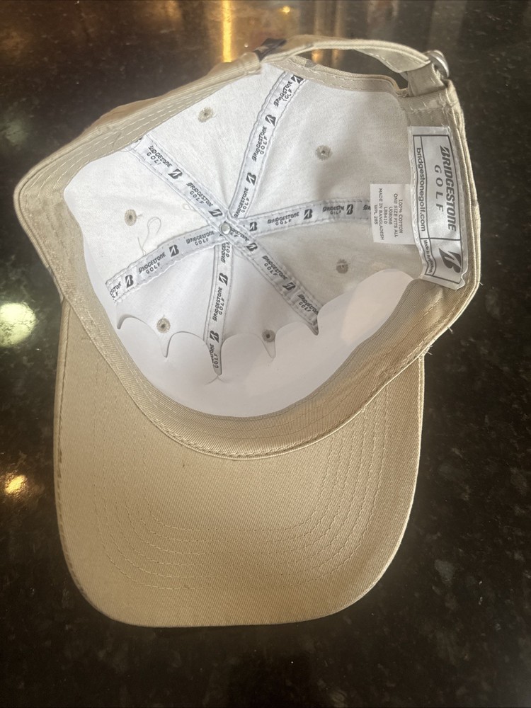New Bridgestone Golf Oceanside Adjustable Hat/Cap PATTERN: Feathers