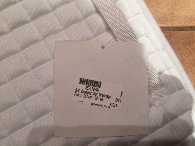 On Course White Full size Square Pad NWT