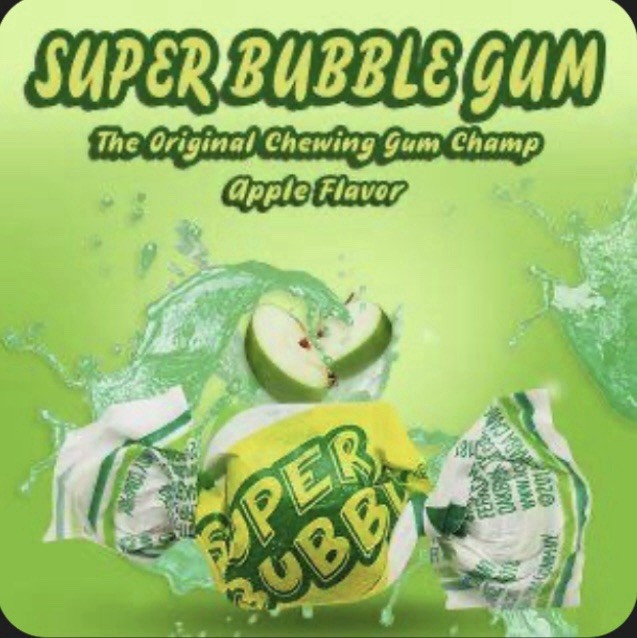 🍏 Apple Super Bubble Bubble Gum - 20 Pieces 🍏