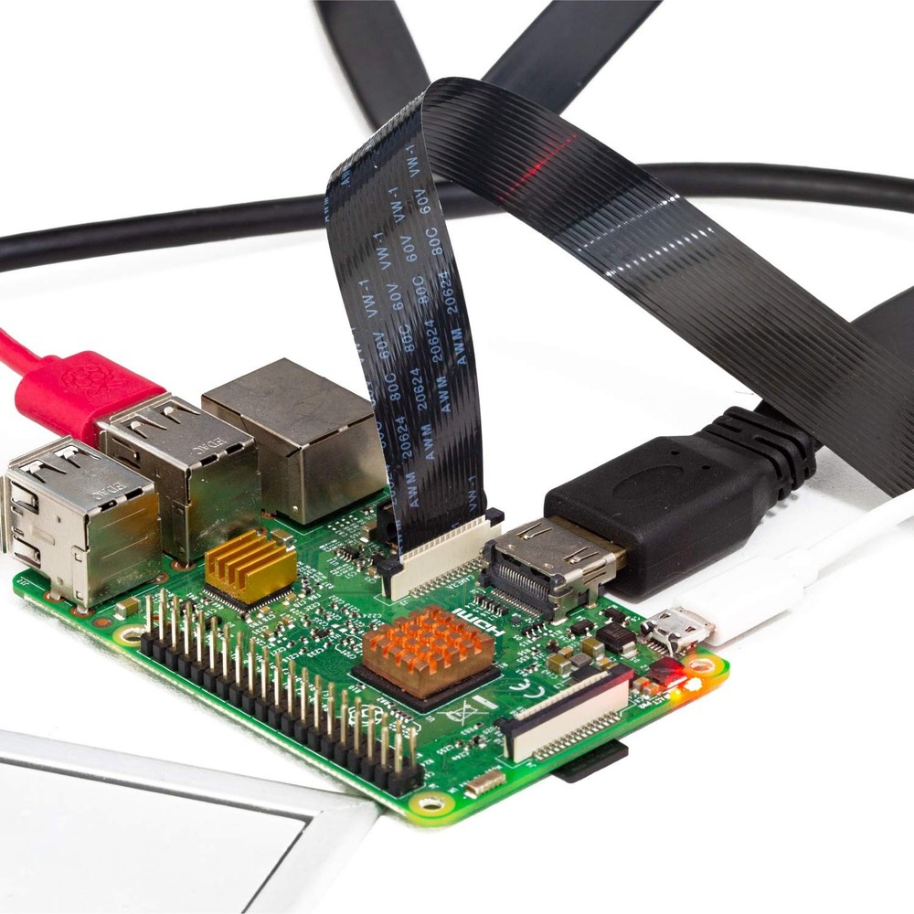 3 PCS Raspberry Pi Camera Ribbon Flex Extension Cable Set Black 2/23.62/39.37