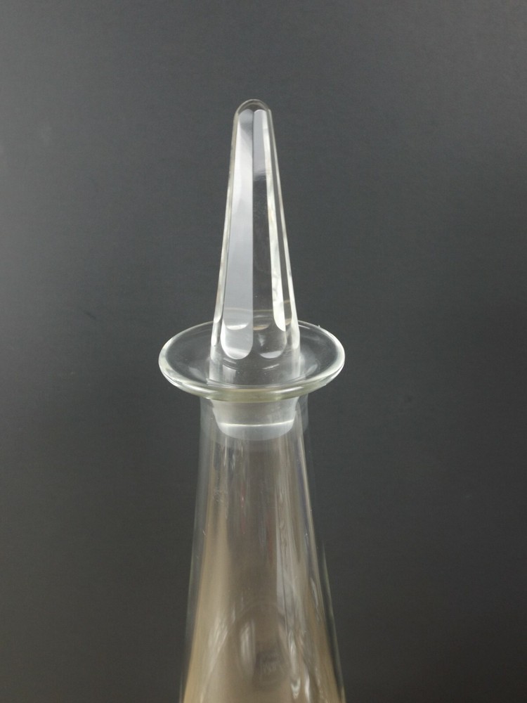 Mikasa Crystal Zenith Decanter Pointed Stopper Panel Cut