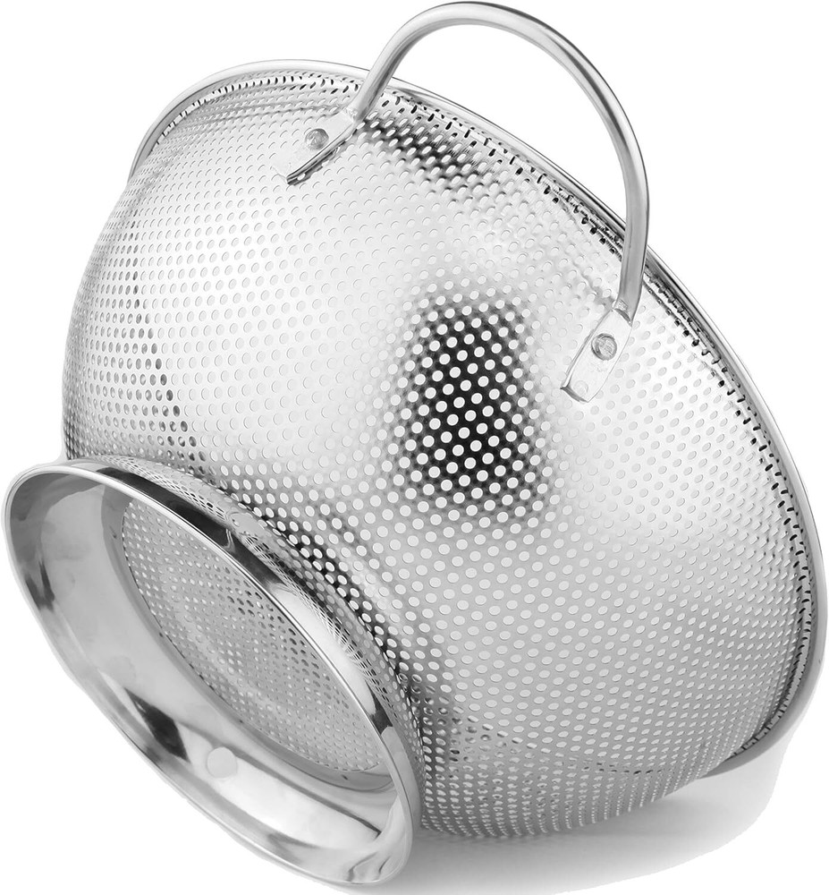 DLD Stainless Steel Micro-Perforated 5-Quart Colander - 5-Quart​​​​
