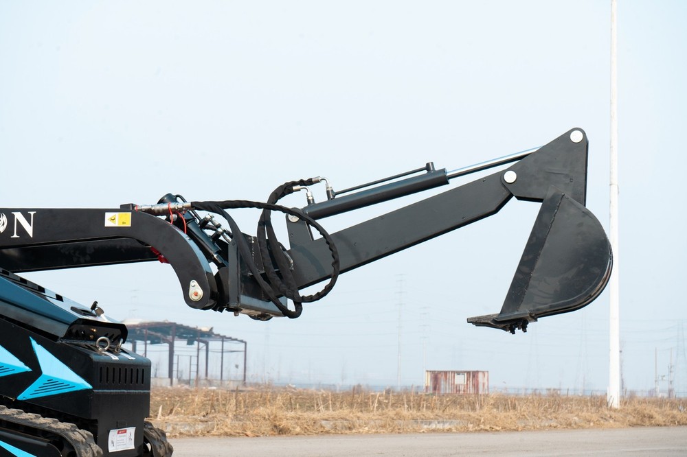 TYPHON Single Arm Backhoe Attachment for Mini Skid Steer STOMP X1300 & STOMP 509