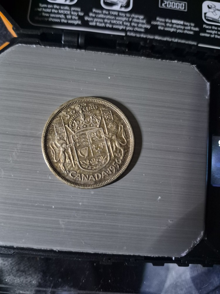 Canada 1956--50 Cent 1956, Silver 80%