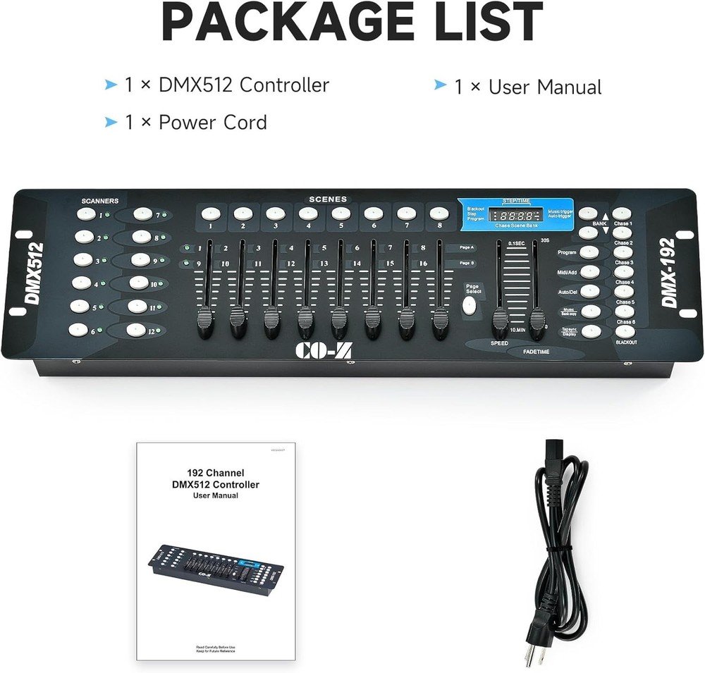 192 DMX 512 Stage DJ Light Controller for Unmatched Light Shows and Events