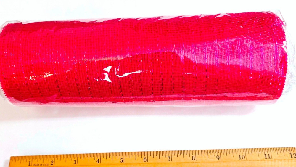 Deco Poly Mesh Red 10 yds