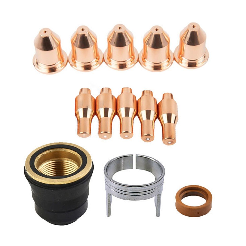Titanium 45A Plasma Cutter Nozzle And Electrode Replacement Kit 13PCS