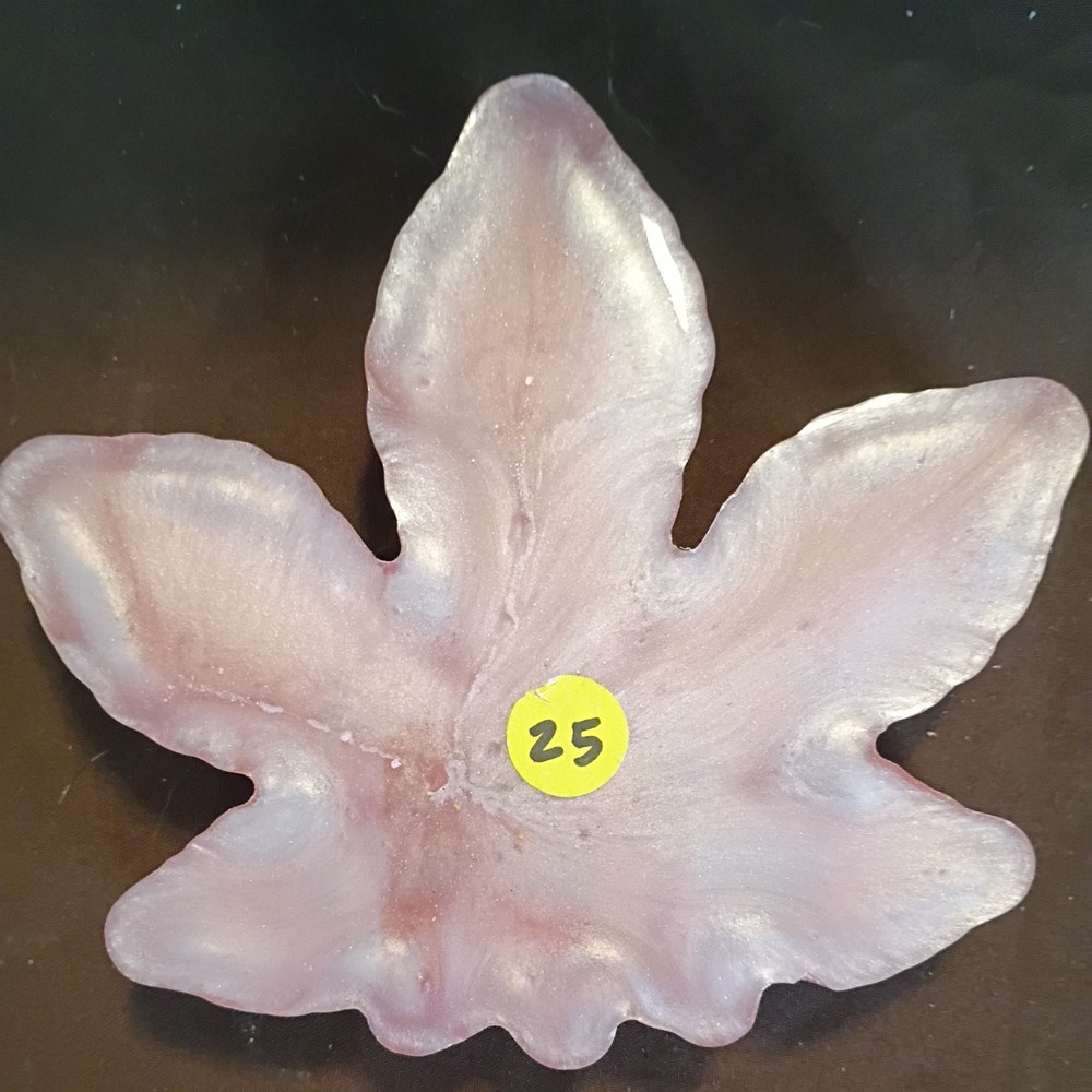 Custom built resin art leaf