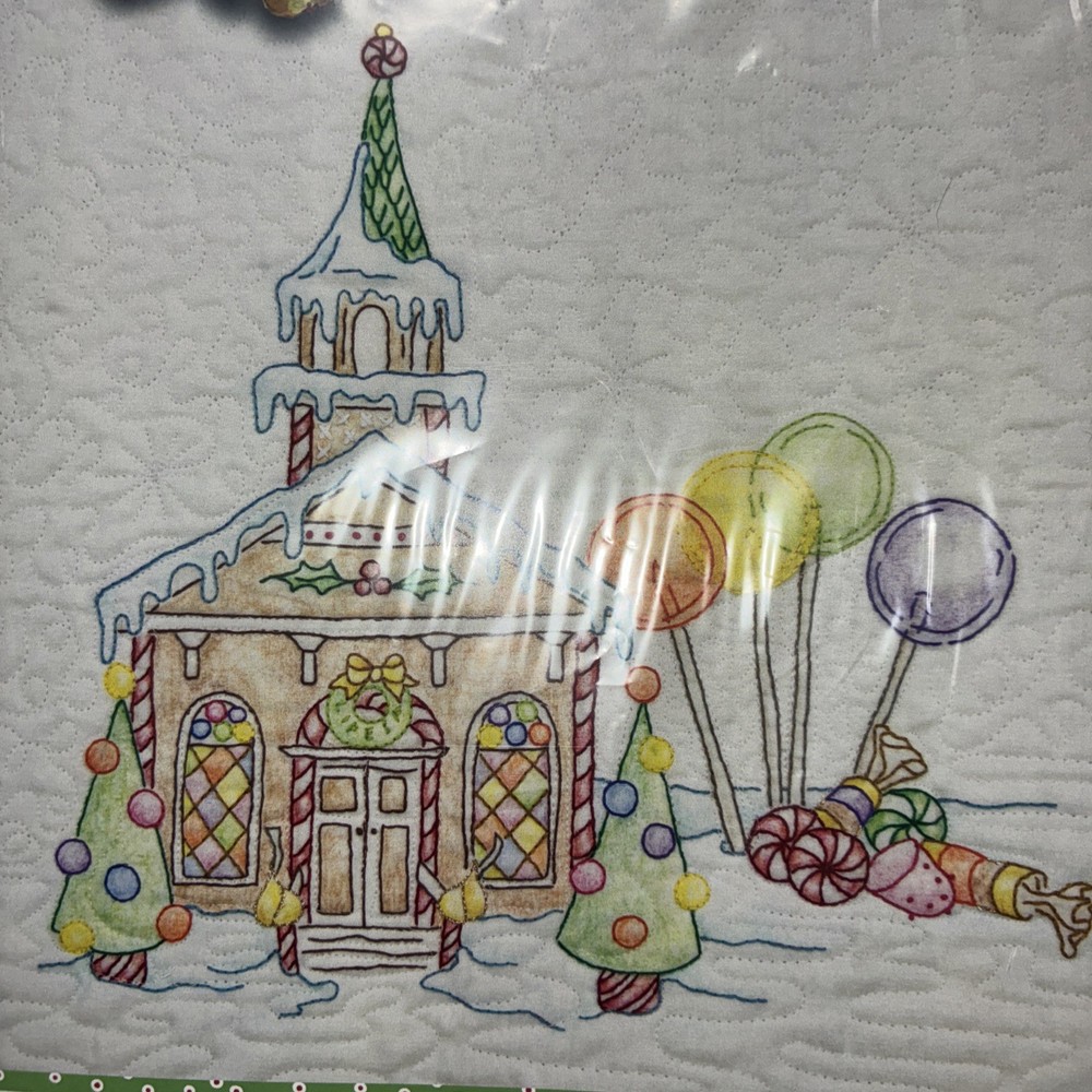 Gingerbread Square Stitching patterns -7 CAH Patterns Pre~owned As Is