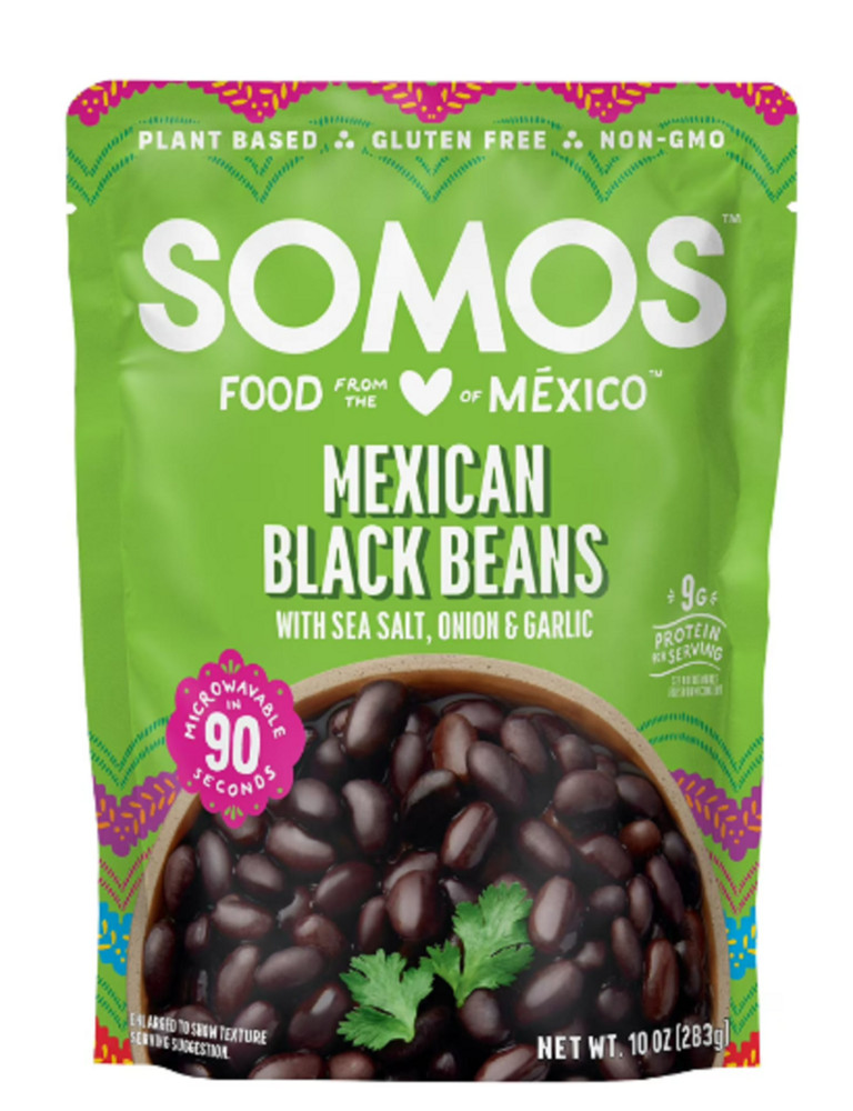 (2 pack) SOMOS Mexican Black Beans, 10 oz Pouch