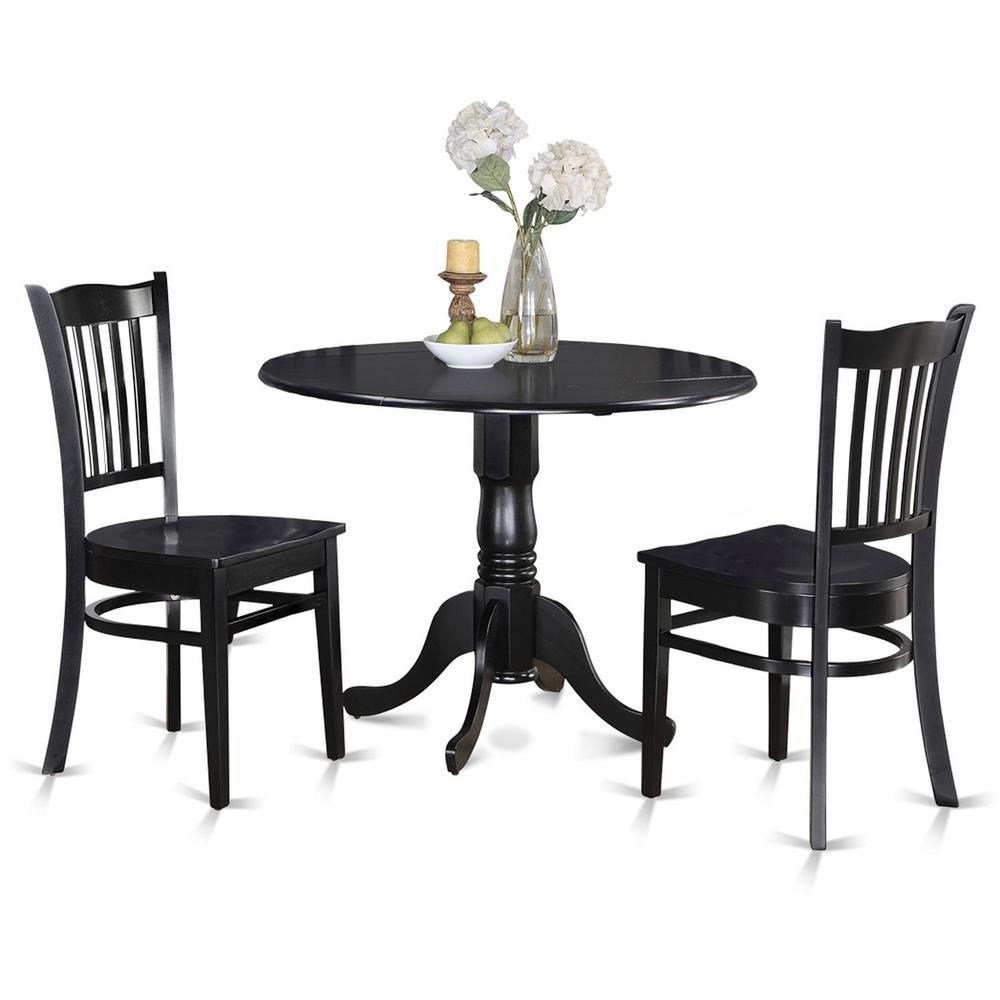 3  PC  small  Kitchen  Table  and  Chairs  set-round  Kitchen  Table  and  2...