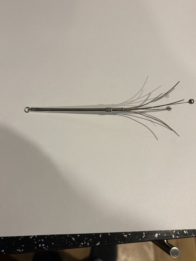Antique Silver Champagne Swizzle Stick Hallmarked 1932