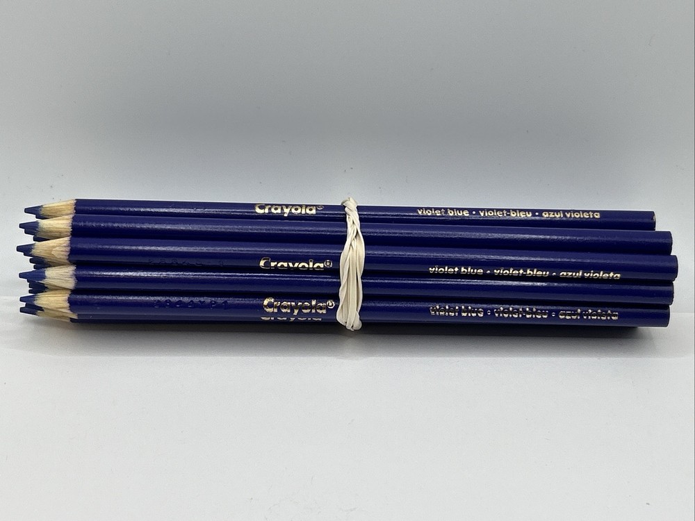 (20) Crayola Colored Pencils (violet blue) BULK