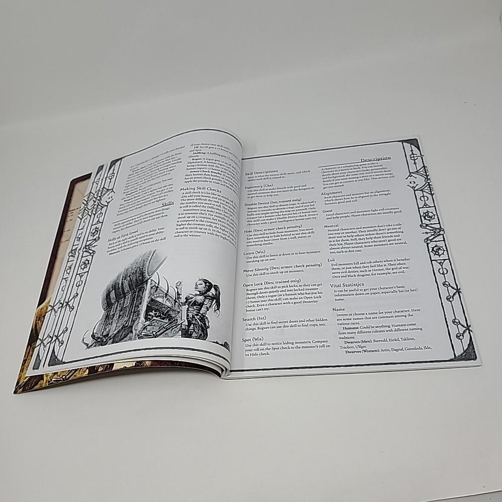 Dungeons & Dragons Advanced Rule Book Replacement Parts 2004 RPG Wizards