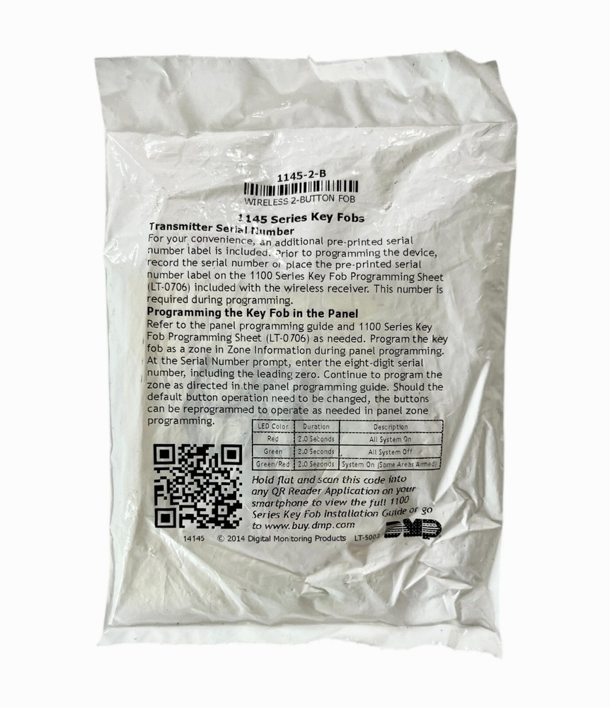 DMP 1145-2-B Wireless 2-Button Fob