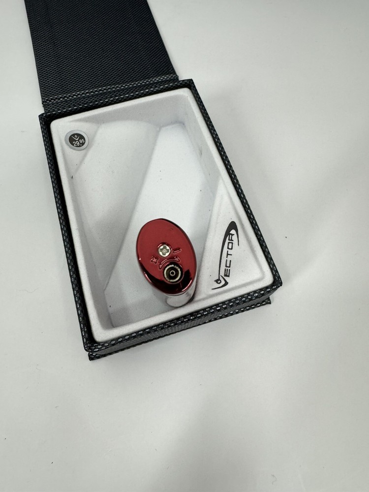 Vector Coup - Single Jet Flame Torch Lighter - Red and Black - New