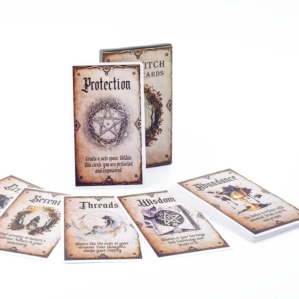 Wise Witch Oracle Deck 20 Cards Tarot Style Divination Game