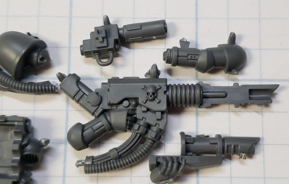 Warhammer 40k Space Marine Bits Devastator Lascannon W Backpack #64