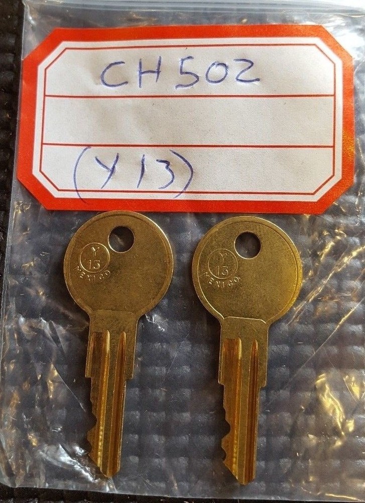 CH502  2 NEW KEYS FOR TOOL BOX KEY CODE CH502