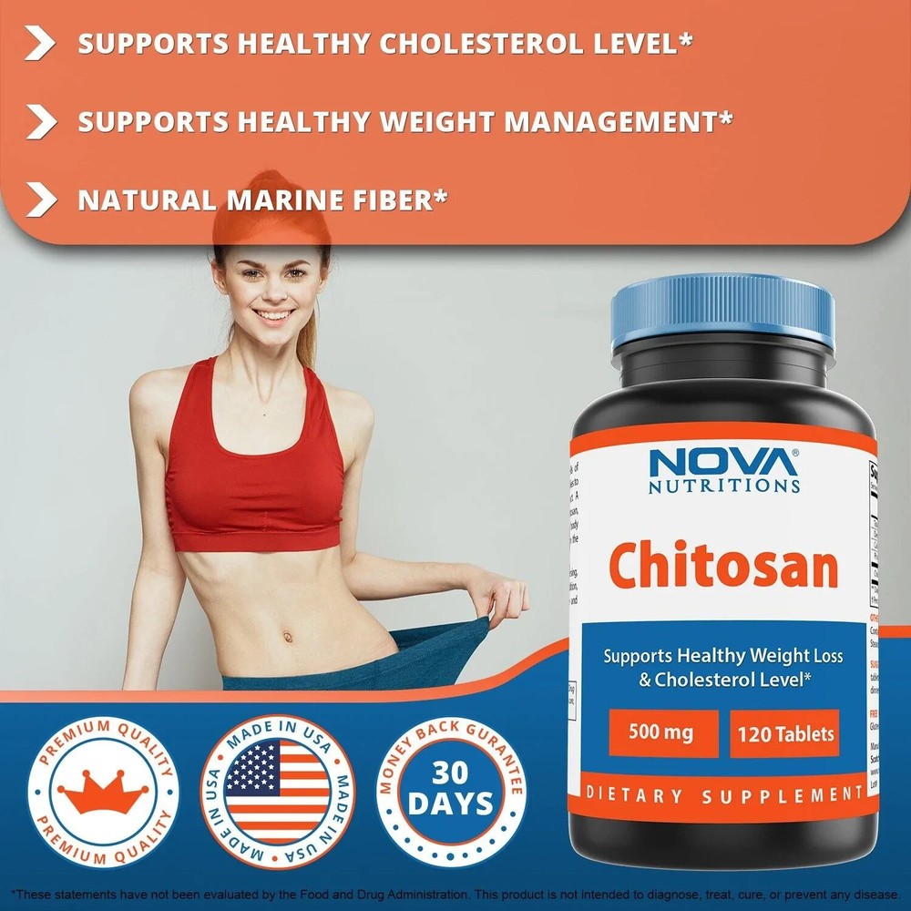 Nova Nutritions Chitosan 500 mg 120 Tablet
