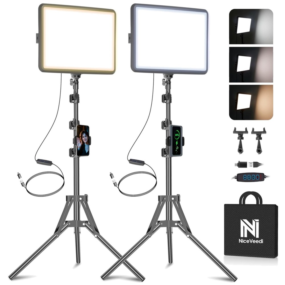 Studio Light Set for Video Recording, Game Streaming