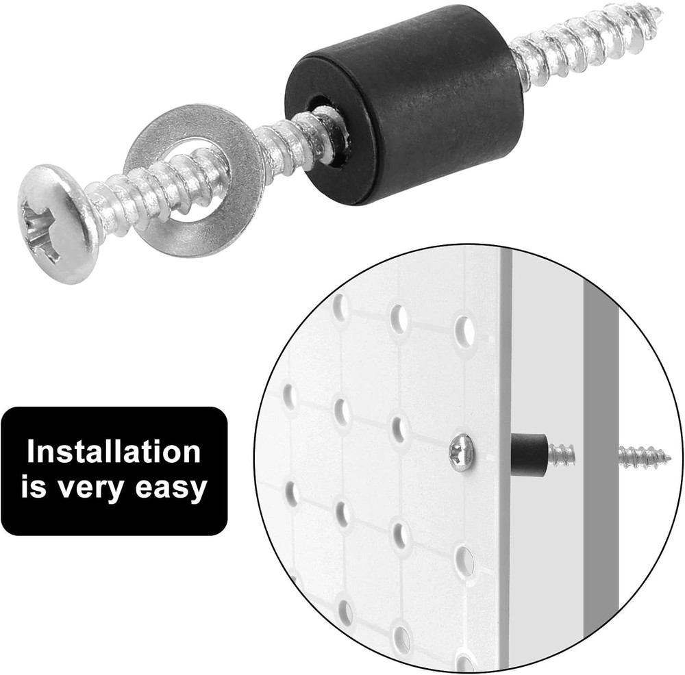 24 Set(72Pcs) Pegboard Mounting Hardware Kit, Peg Boards Accessories - Include S