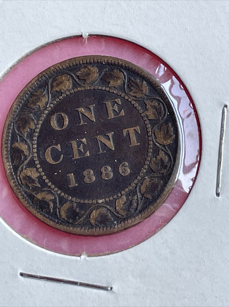 1886 Canada One Cent Coin