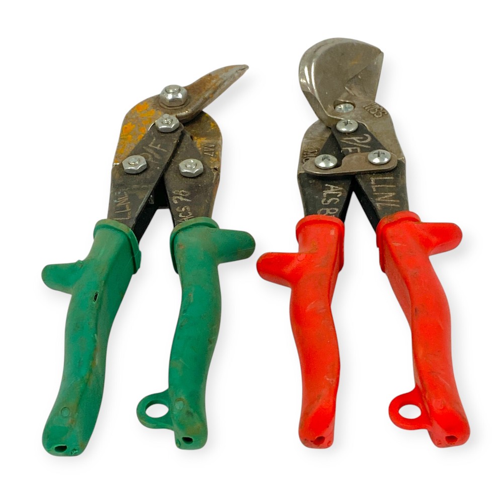 Wiss M7, M6 Offset Snip Cutters With Coated Handle Right Cut, 2 Pcs