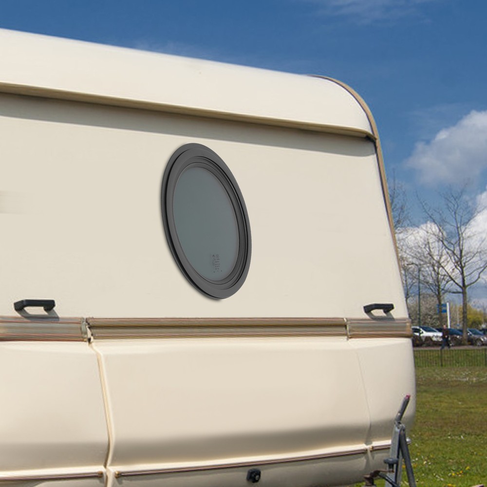 Round Fixed RV Window RV Window Venting Window Round With Trim Ring Replacement
