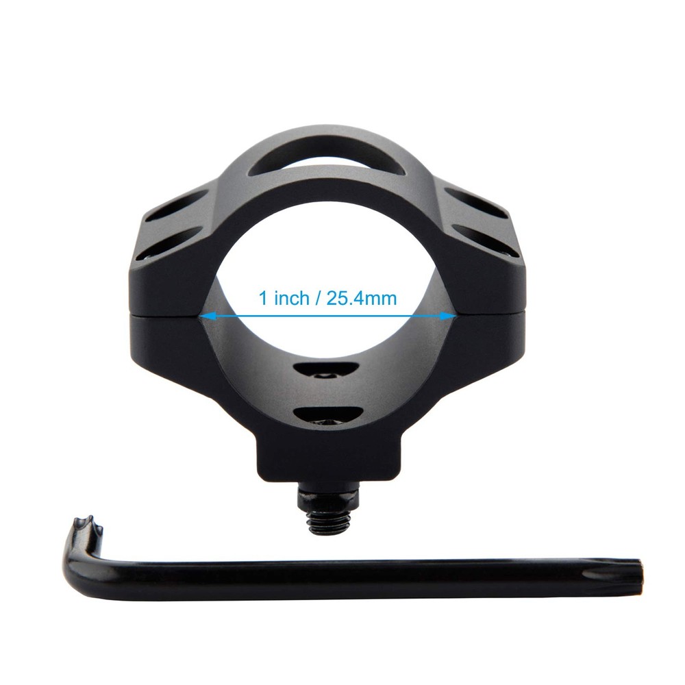 WOLTIS 1 Inch Flashlight Mount for Mlock Black