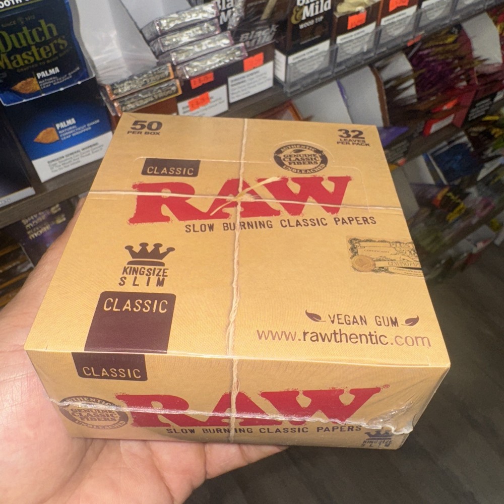 Raw Rolling Papers Cone Rolling Machine 110mm Cone Roller 12 Count Display Lot