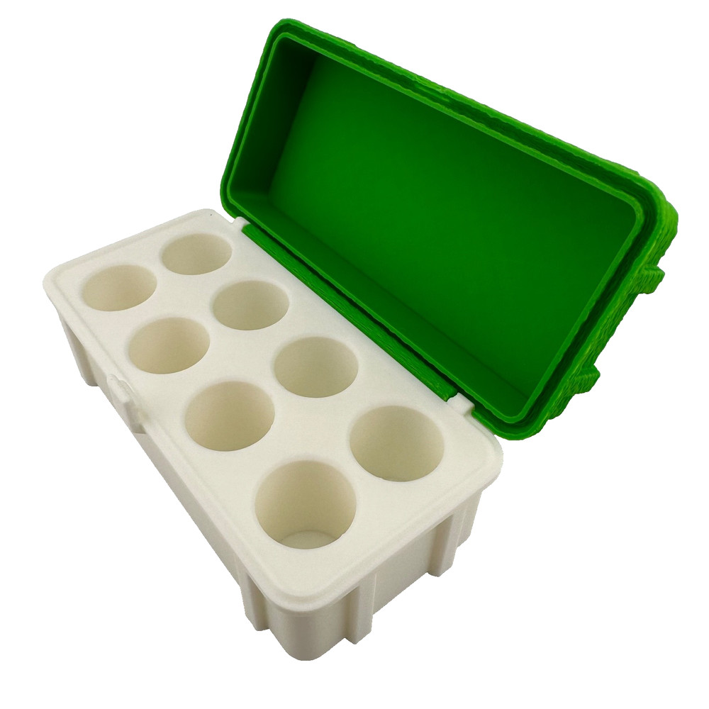 Microscope Objective Lens Storage Box – 8 Slot Protective Case – Made in USA
