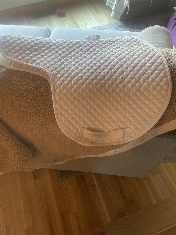 Fleeceworks Saddle Pad - Used     "White"