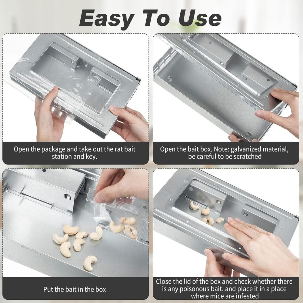 Qualirey 8-Pack Multi-Purpose Mousetraps (Silver)